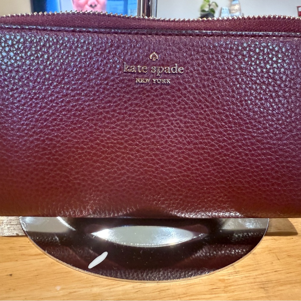 Kate Spade Deep Red Leather Wallet